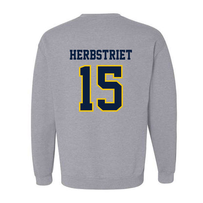 Michigan - NCAA Football : Chase Herbstriet - Classic Shersey Crewneck Sweatshirt-1
