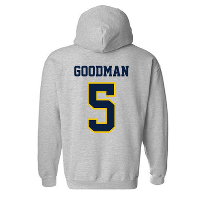 Michigan - NCAA Men's Basketball : Oscar Goodman - Classic Shersey Hooded Sweatshirt-1