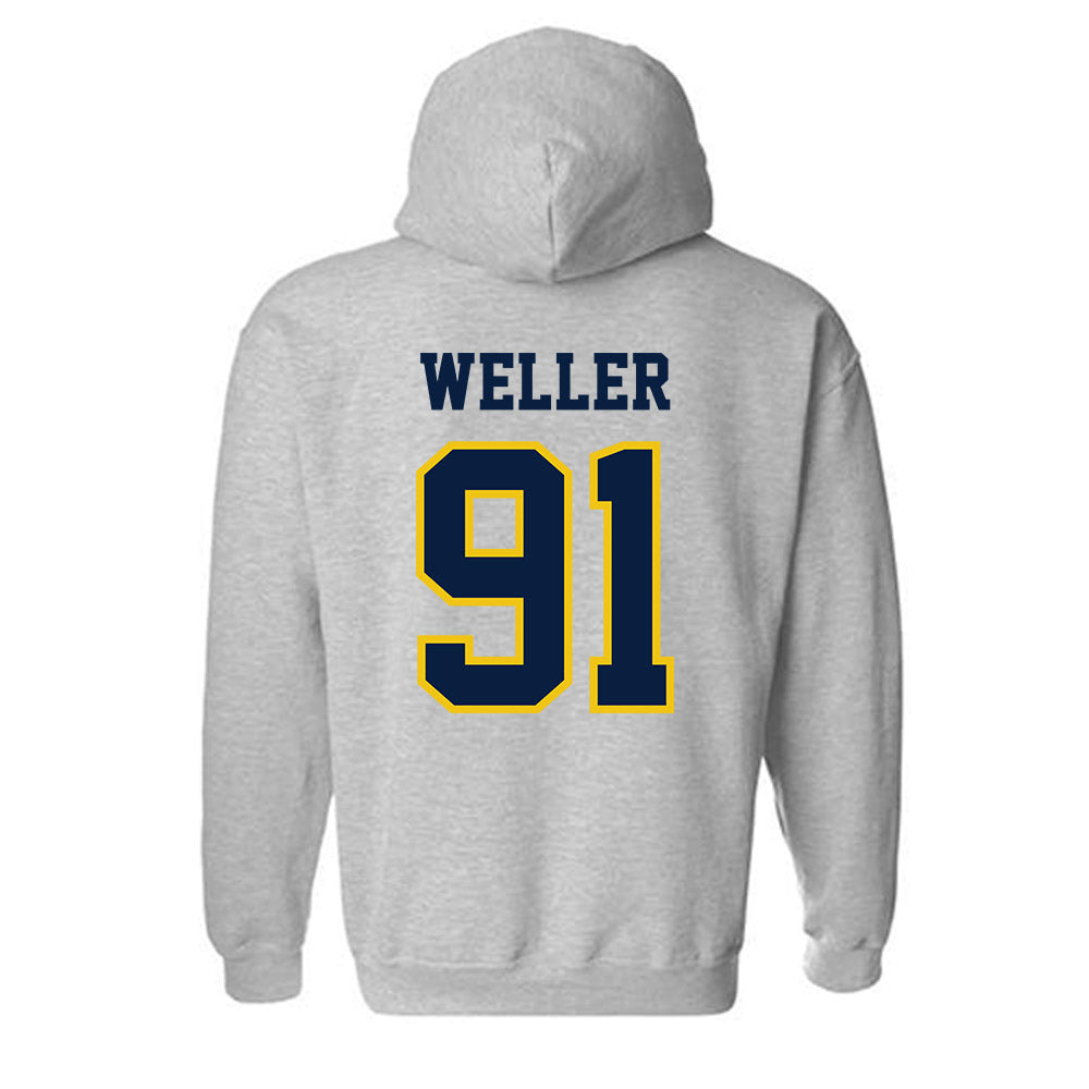 Michigan - NCAA Men's Lacrosse : Henry Weller - Classic Shersey Hooded Sweatshirt-1