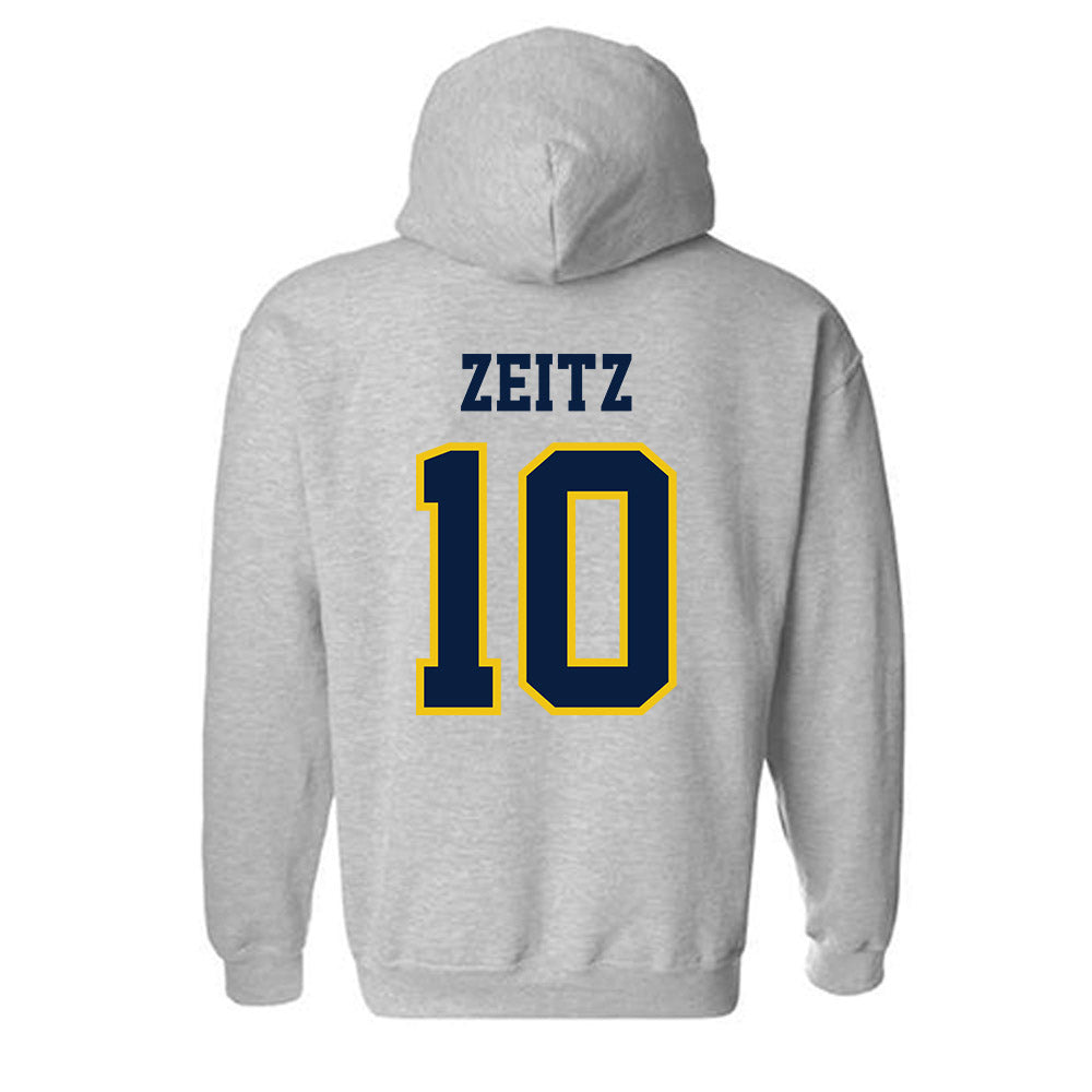 Michigan - NCAA Men's Soccer : Uriel Zeitz - Classic Shersey Hooded Sweatshirt-1