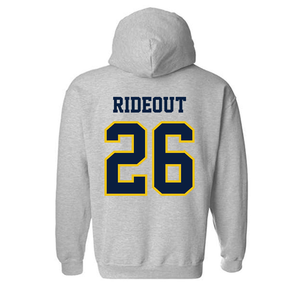 Michigan - NCAA Men's Lacrosse : Jack Rideout - Classic Shersey Hooded Sweatshirt-1