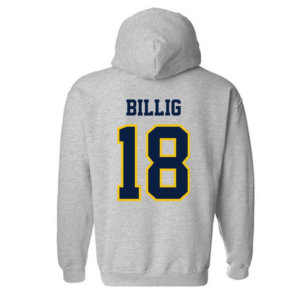 Michigan - NCAA Men's Lacrosse : Carson Billig - Classic Shersey Hooded Sweatshirt-1