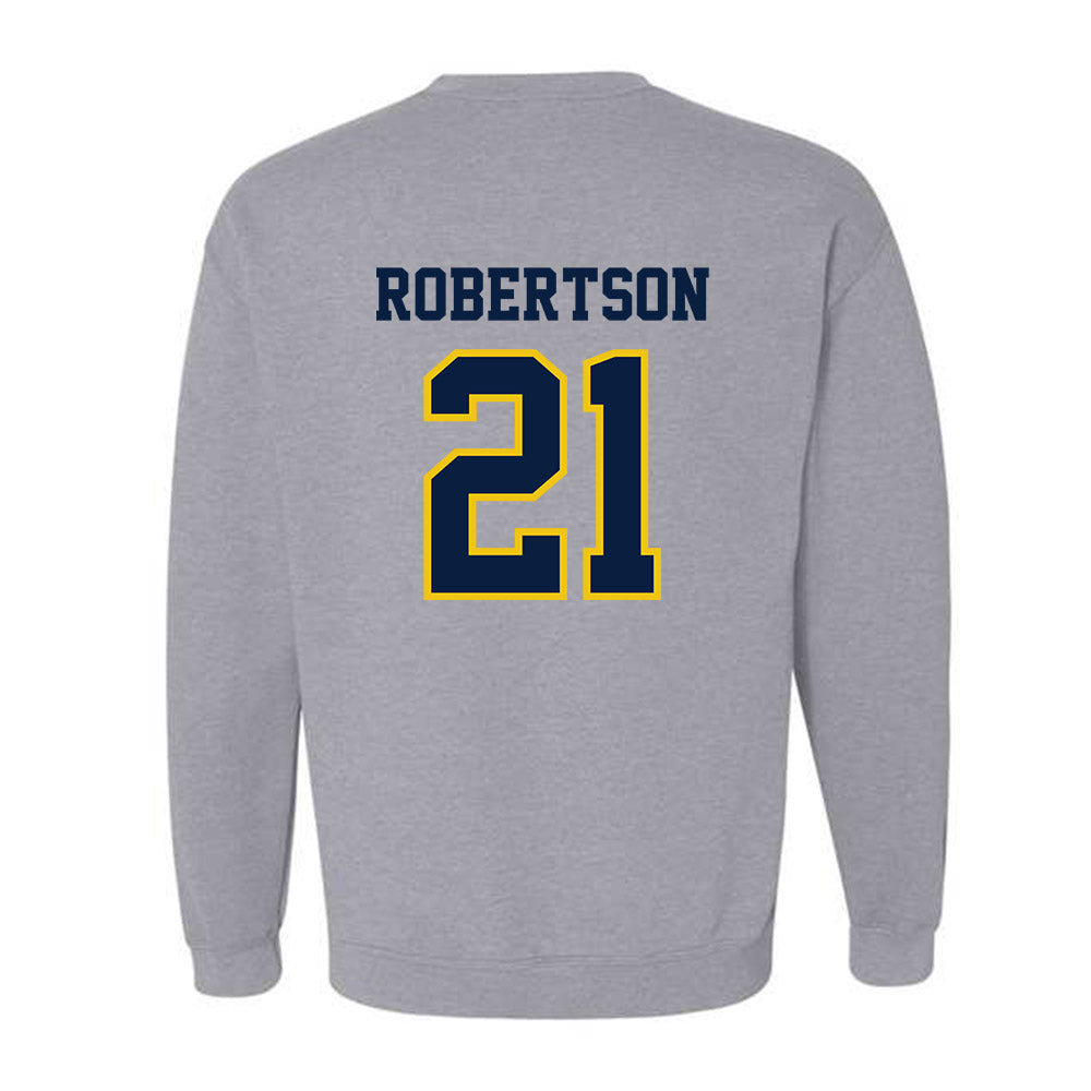 Michigan - NCAA Men's Ice Hockey : Ben Robertson - Classic Shersey Crewneck Sweatshirt-1