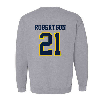 Michigan - NCAA Men's Ice Hockey : Ben Robertson - Classic Shersey Crewneck Sweatshirt-1