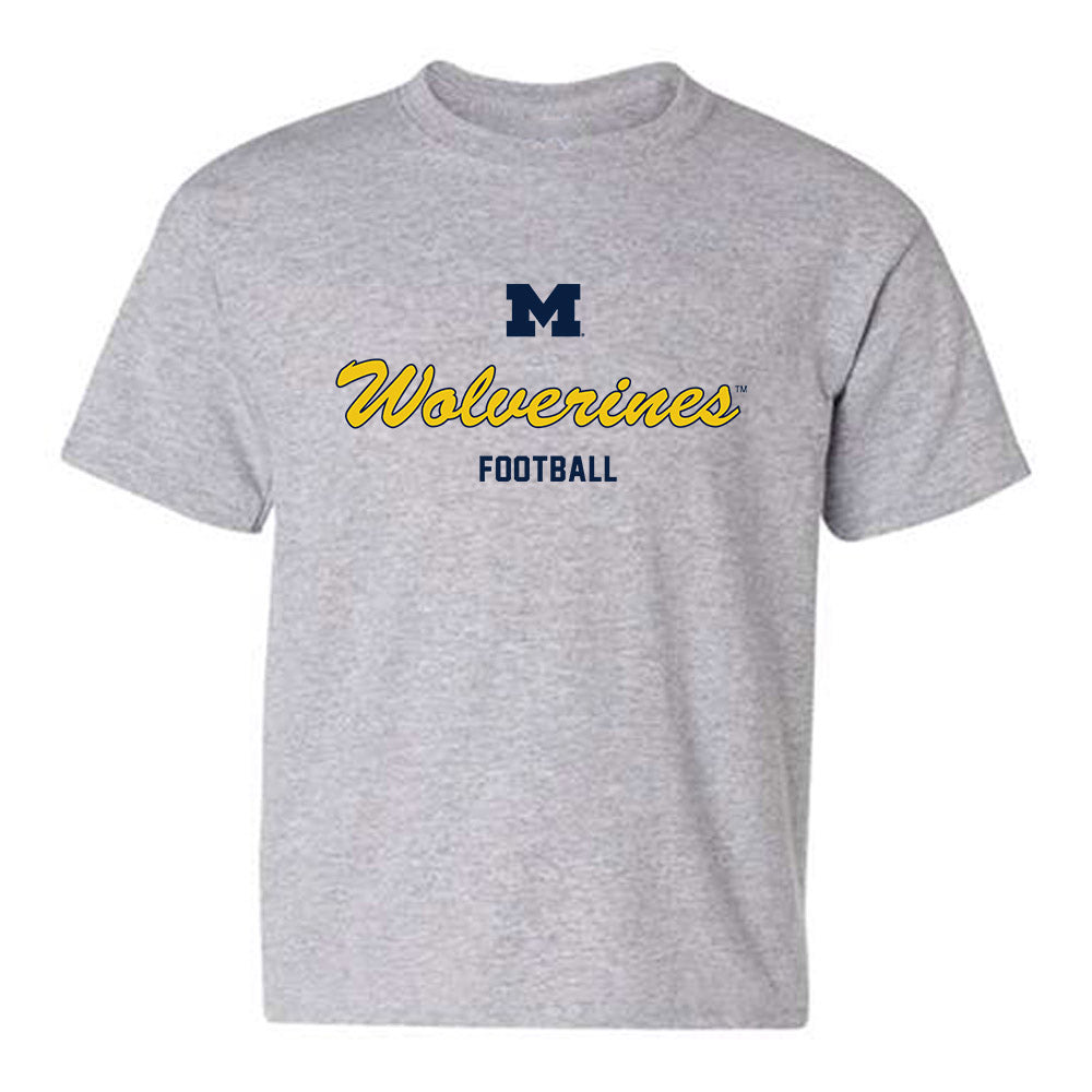 Michigan - NCAA Football : Gary Stacy - Classic Shersey Youth T-Shirt-0