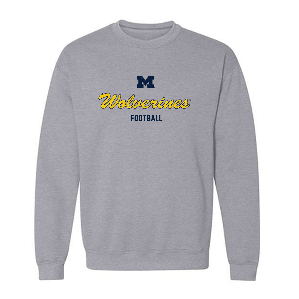 Michigan - NCAA Football : Gary Stacy - Classic Shersey Crewneck Sweatshirt-0
