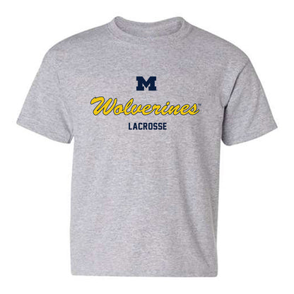 Michigan - NCAA Men's Lacrosse : Thomas Lowman - Classic Shersey Youth T-Shirt-0