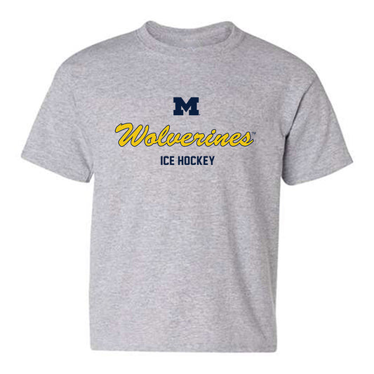Michigan - NCAA Men's Ice Hockey : Julian Molinaro - Classic Shersey Youth T-Shirt-0