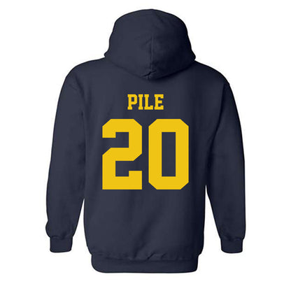 Michigan - NCAA Football : Jaylen Pile - Sports Shersey Hooded Sweatshirt-1
