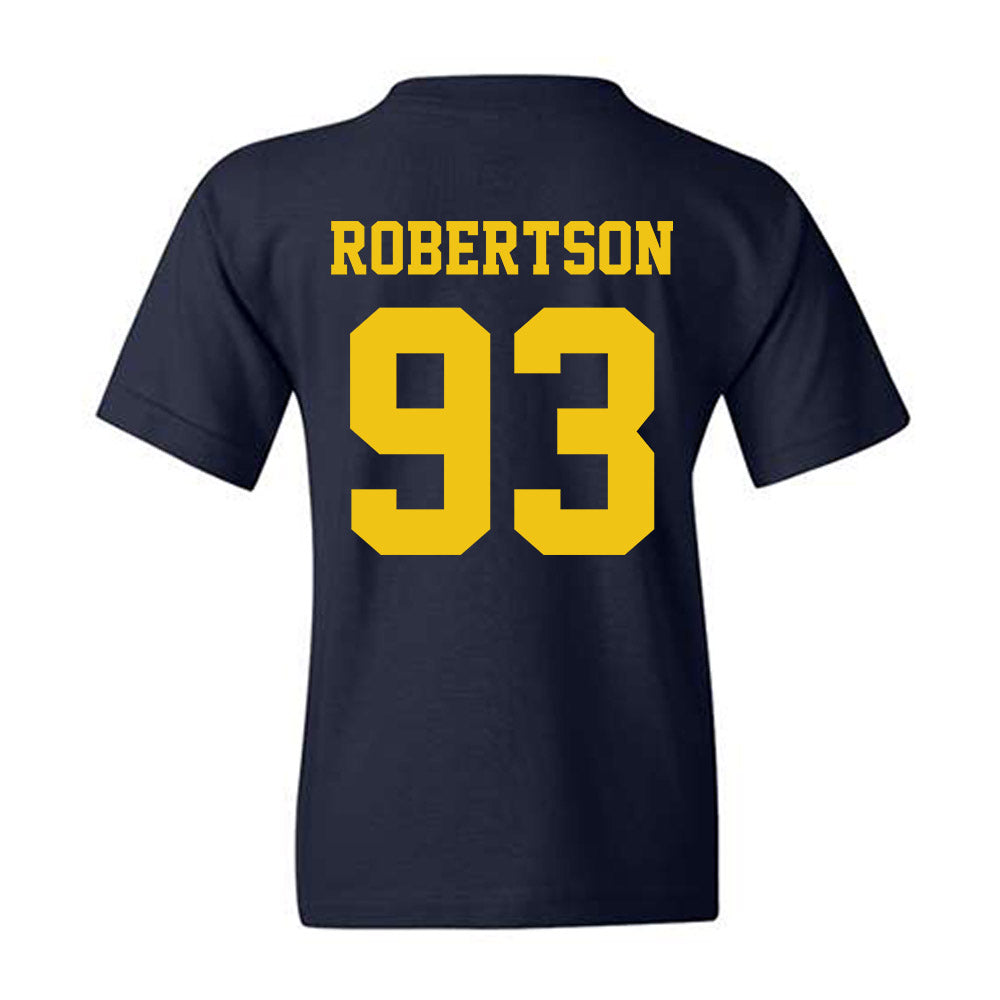 Michigan - NCAA Football : Hunter Robertson - Sports Shersey Youth T-Shirt-1