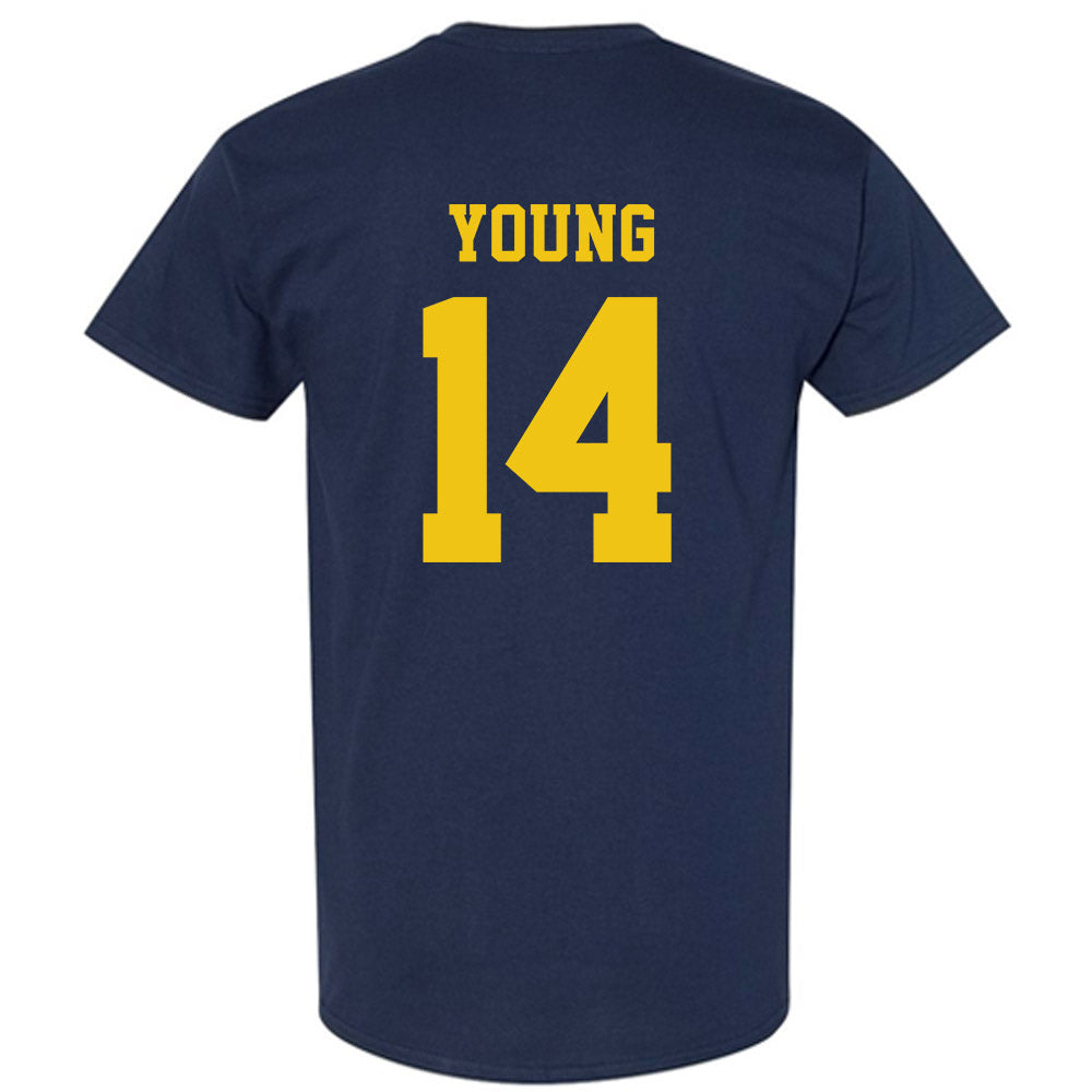 Michigan - NCAA Football : Jordan Young - Sports Shersey T-Shirt-1
