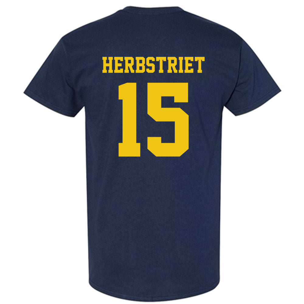 Michigan - NCAA Football : Chase Herbstriet - Sports Shersey T-Shirt-1