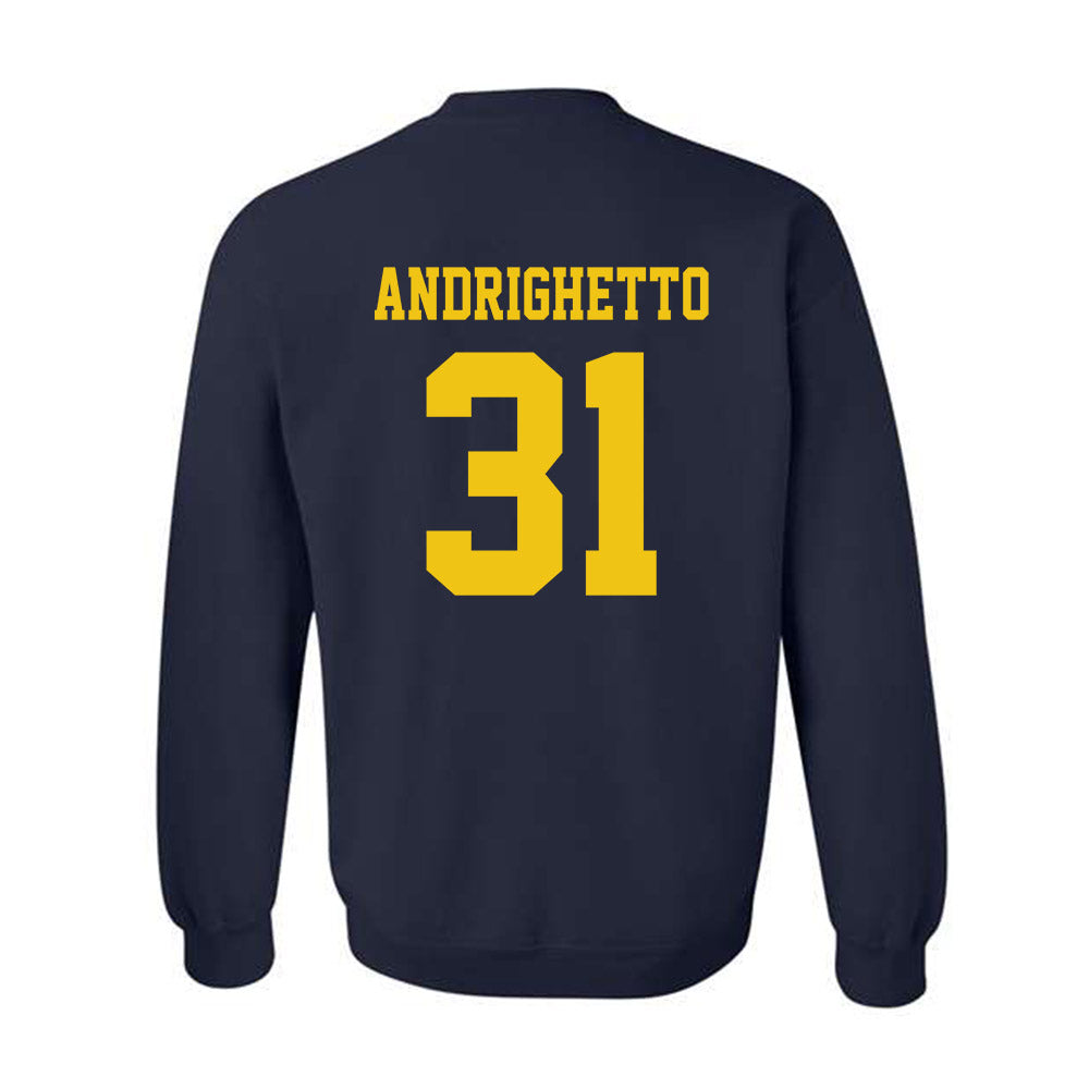Michigan - NCAA Football : Nico Andrighetto - Sports Shersey Crewneck Sweatshirt-1