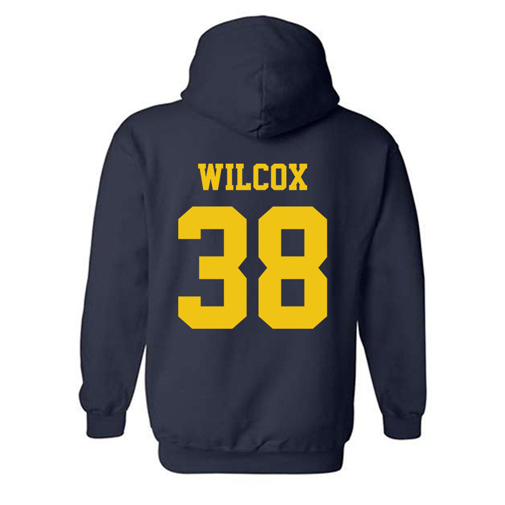 Michigan - NCAA Football : Bryce Wilcox - Sports Shersey Hooded Sweatshirt-1