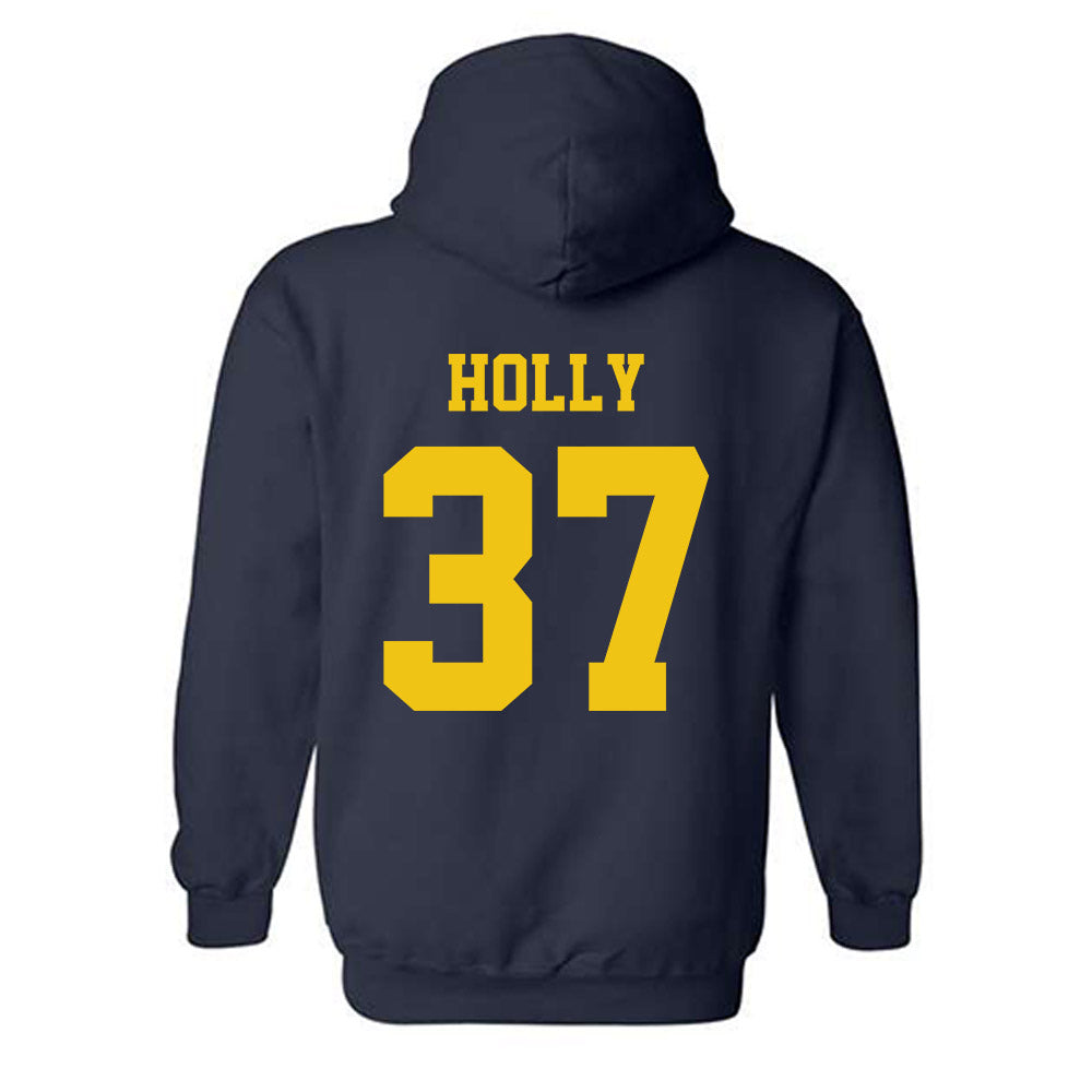Michigan - NCAA Football : Julius Holly - Sports Shersey Hooded Sweatshirt-1