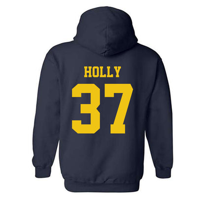 Michigan - NCAA Football : Julius Holly - Sports Shersey Hooded Sweatshirt-1