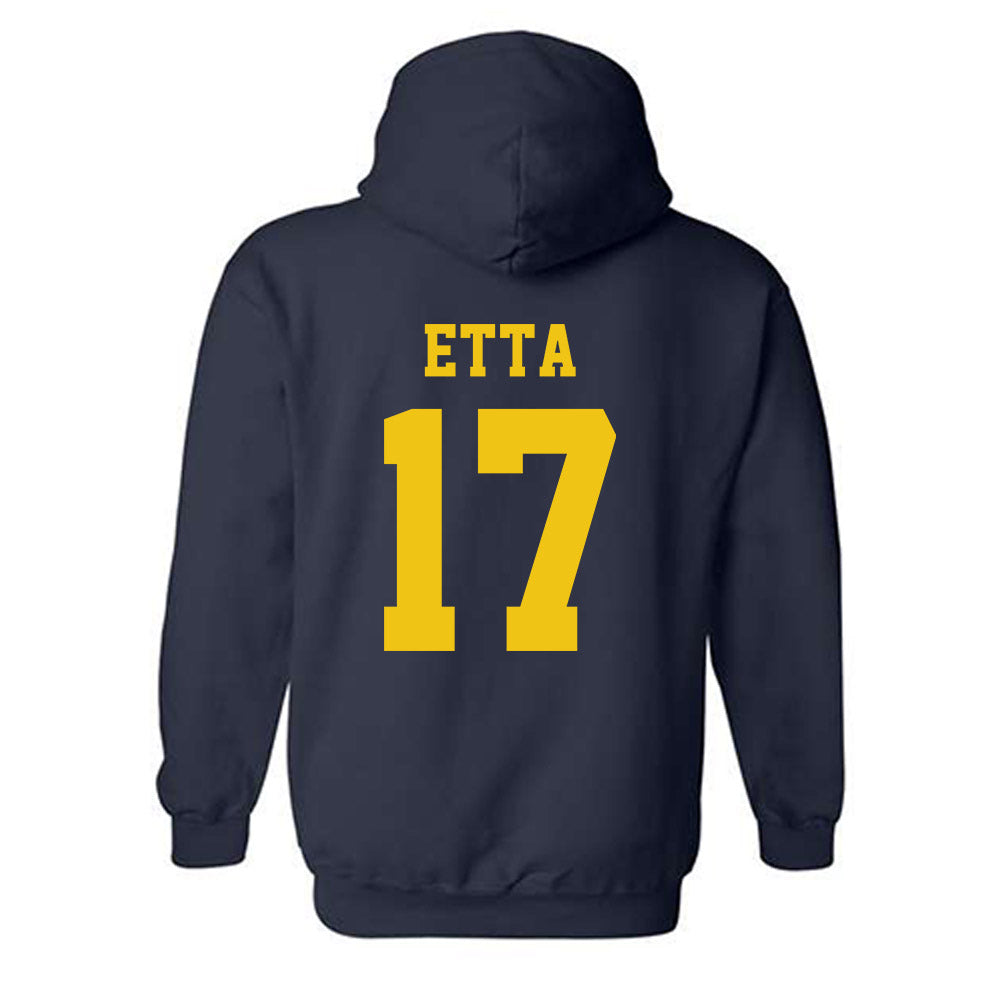 Michigan - NCAA Football : Enow Etta - Sports Shersey Hooded Sweatshirt-1