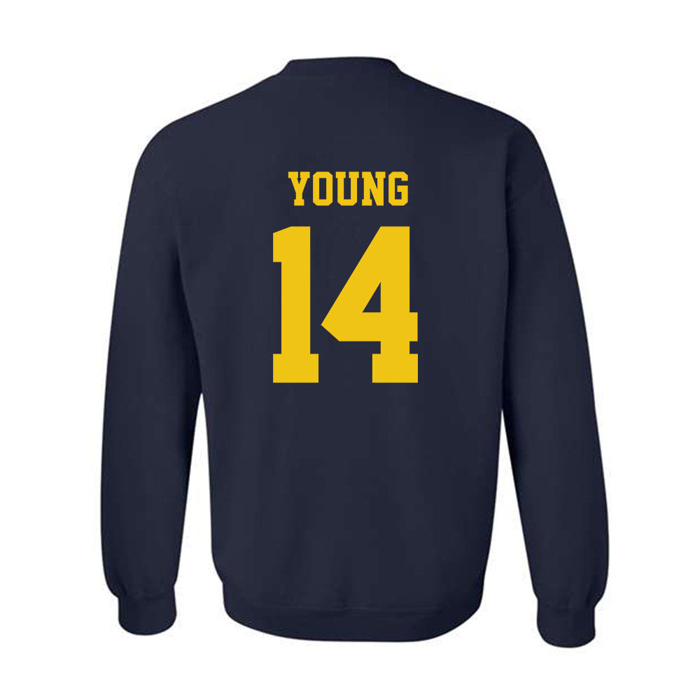 Michigan - NCAA Football : Jordan Young - Sports Shersey Crewneck Sweatshirt-1