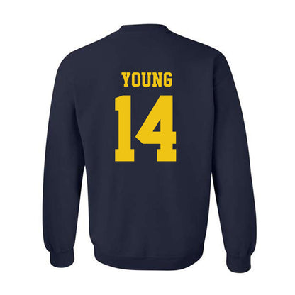 Michigan - NCAA Football : Jordan Young - Sports Shersey Crewneck Sweatshirt-1