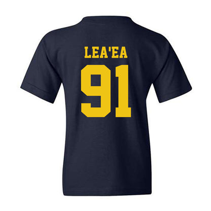 Michigan - NCAA Football : Jonah Lea'ea - Sports Shersey Youth T-Shirt-1