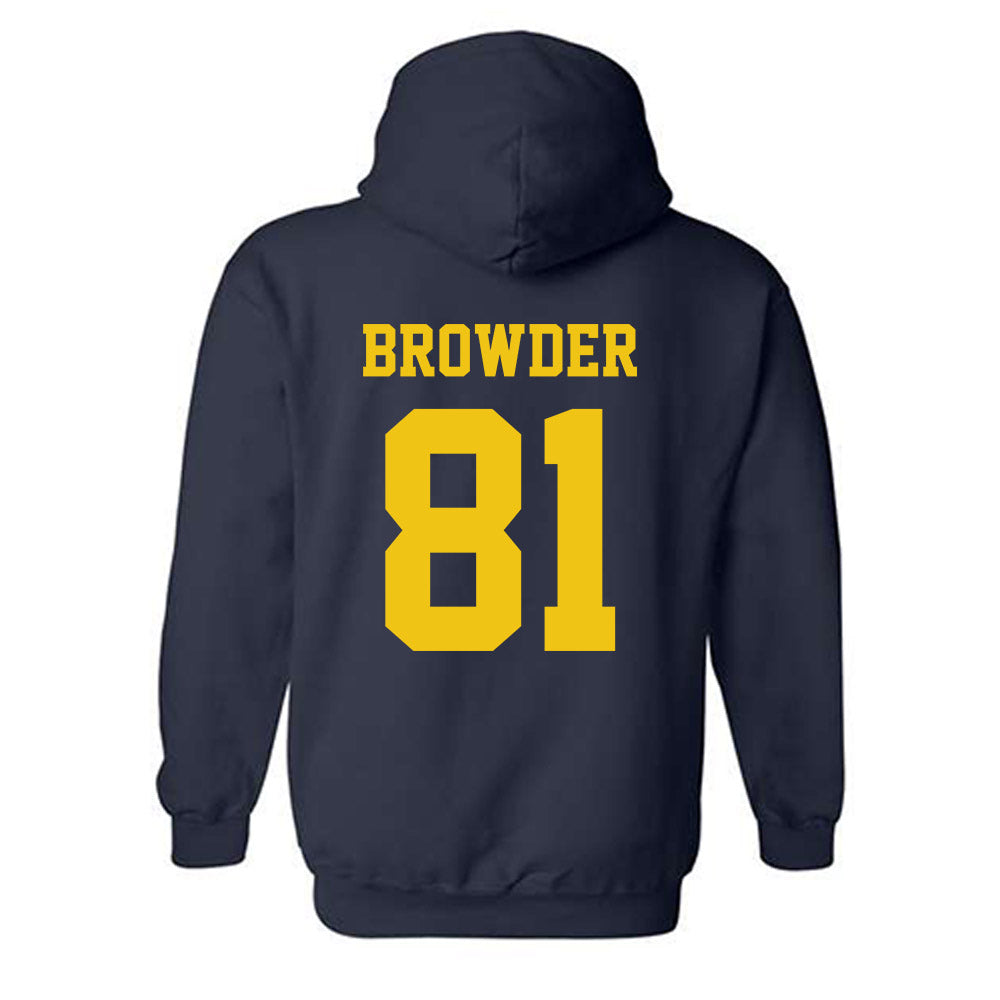 Michigan - NCAA Football : Jamar Browder - Sports Shersey Hooded Sweatshirt-1