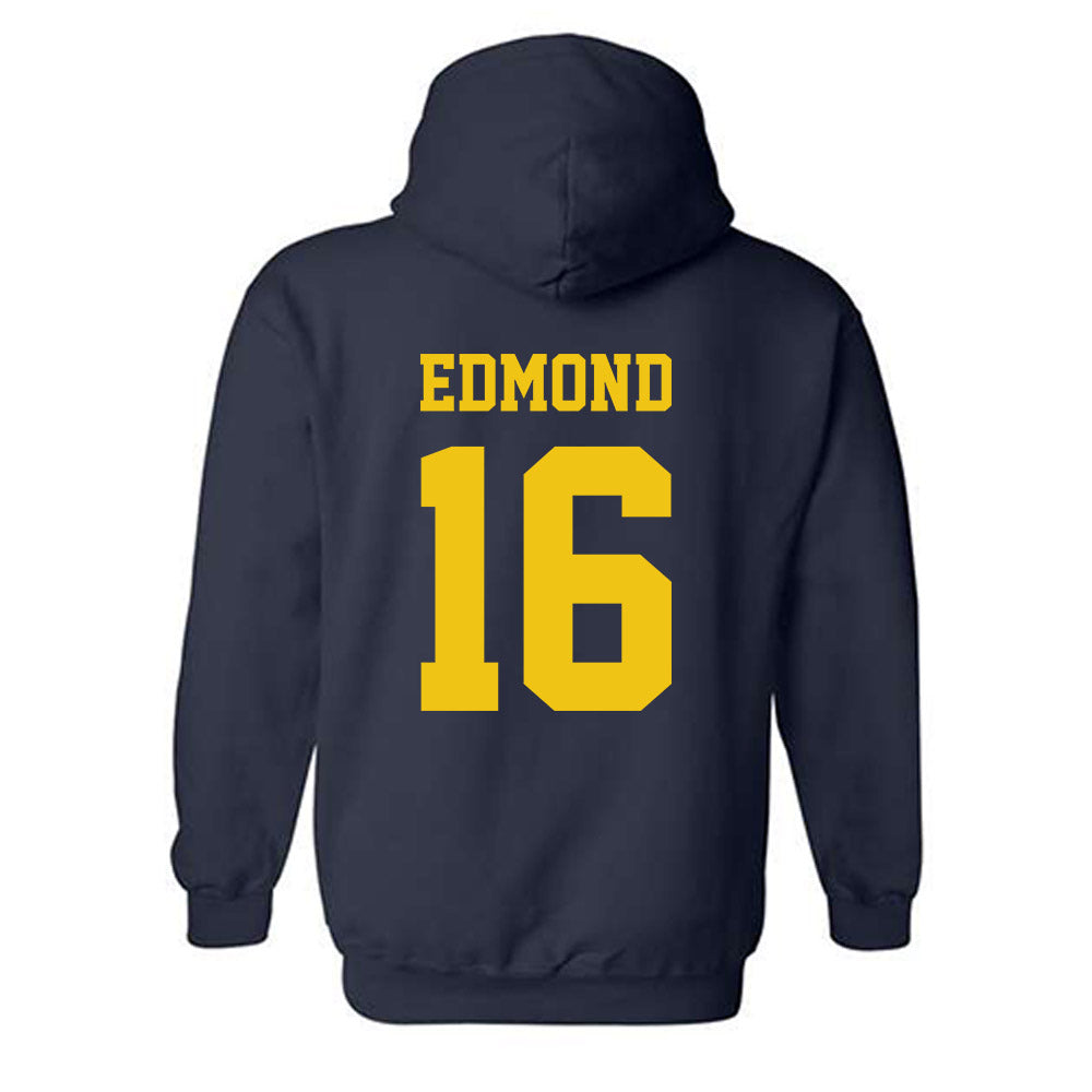 Michigan - NCAA Football : Jo'Ziah Edmond - Sports Shersey Hooded Sweatshirt-1