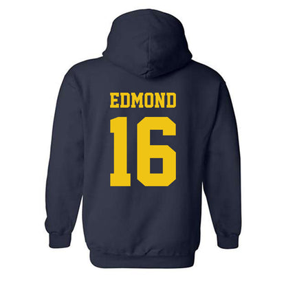 Michigan - NCAA Football : Jo'Ziah Edmond - Sports Shersey Hooded Sweatshirt-1