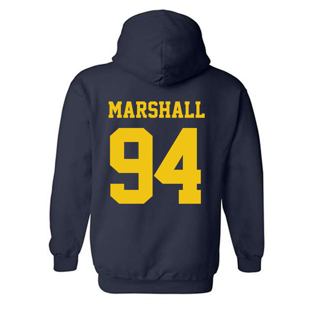 Michigan - NCAA Football : Nate Marshall - Sports Shersey Hooded Sweatshirt-1