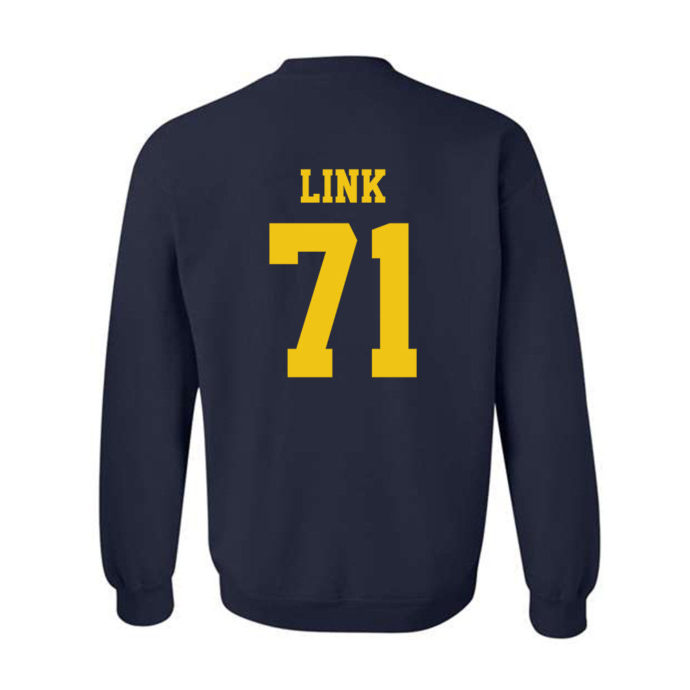 Michigan - NCAA Football : Evan Link - Sports Shersey Crewneck Sweatshirt-1