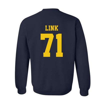 Michigan - NCAA Football : Evan Link - Sports Shersey Crewneck Sweatshirt-1