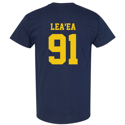Michigan - NCAA Football : Jonah Lea'ea - Sports Shersey T-Shirt-1