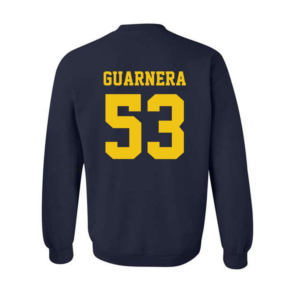 Michigan - NCAA Football : Jake Guarnera - Sports Shersey Crewneck Sweatshirt-1