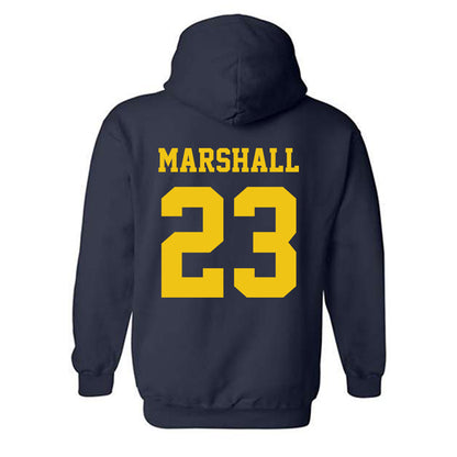 Michigan - NCAA Football : Jordan Marshall - Sports Shersey Hooded Sweatshirt-1