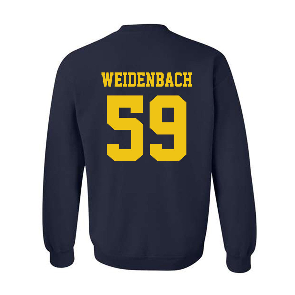 Michigan - NCAA Football : John Weidenbach - Sports Shersey Crewneck Sweatshirt-1