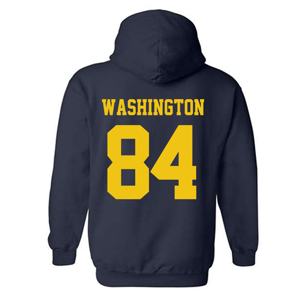 Michigan - NCAA Football : Jacob Washington - Sports Shersey Hooded Sweatshirt-1
