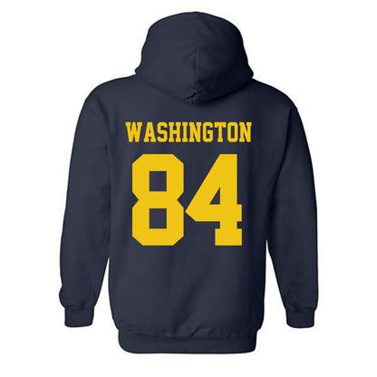 Michigan - NCAA Football : Jacob Washington - Sports Shersey Hooded Sweatshirt-1
