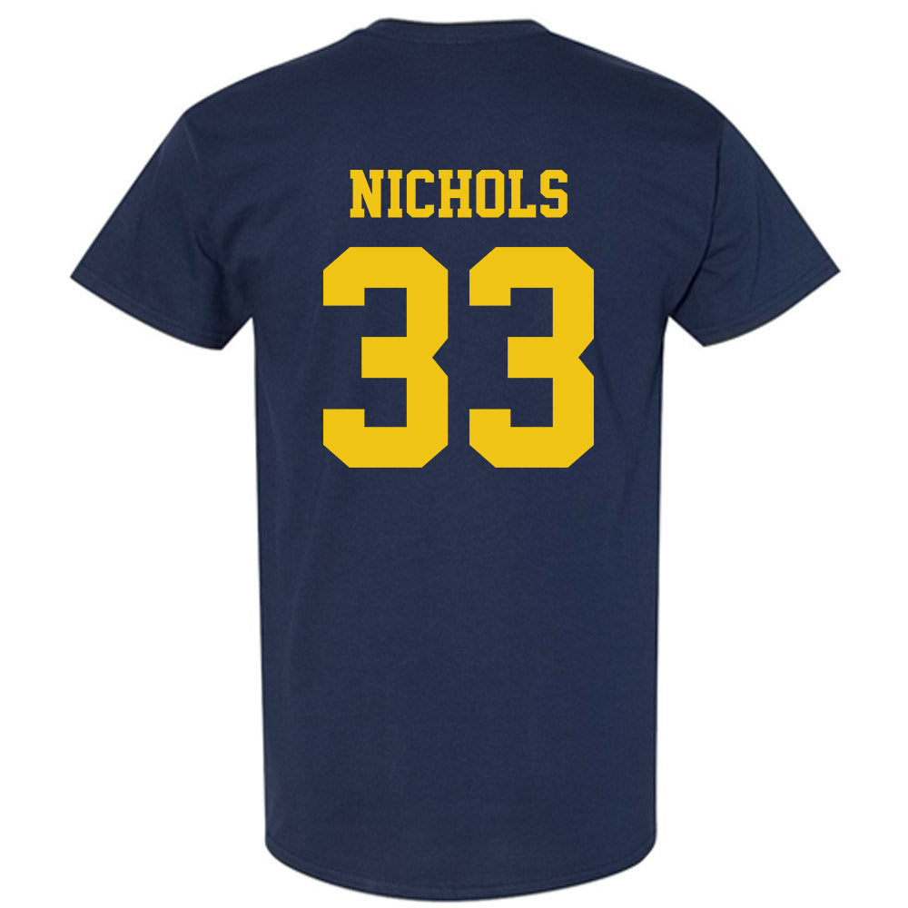 Michigan - NCAA Football : Dominic Nichols - Sports Shersey T-Shirt-1