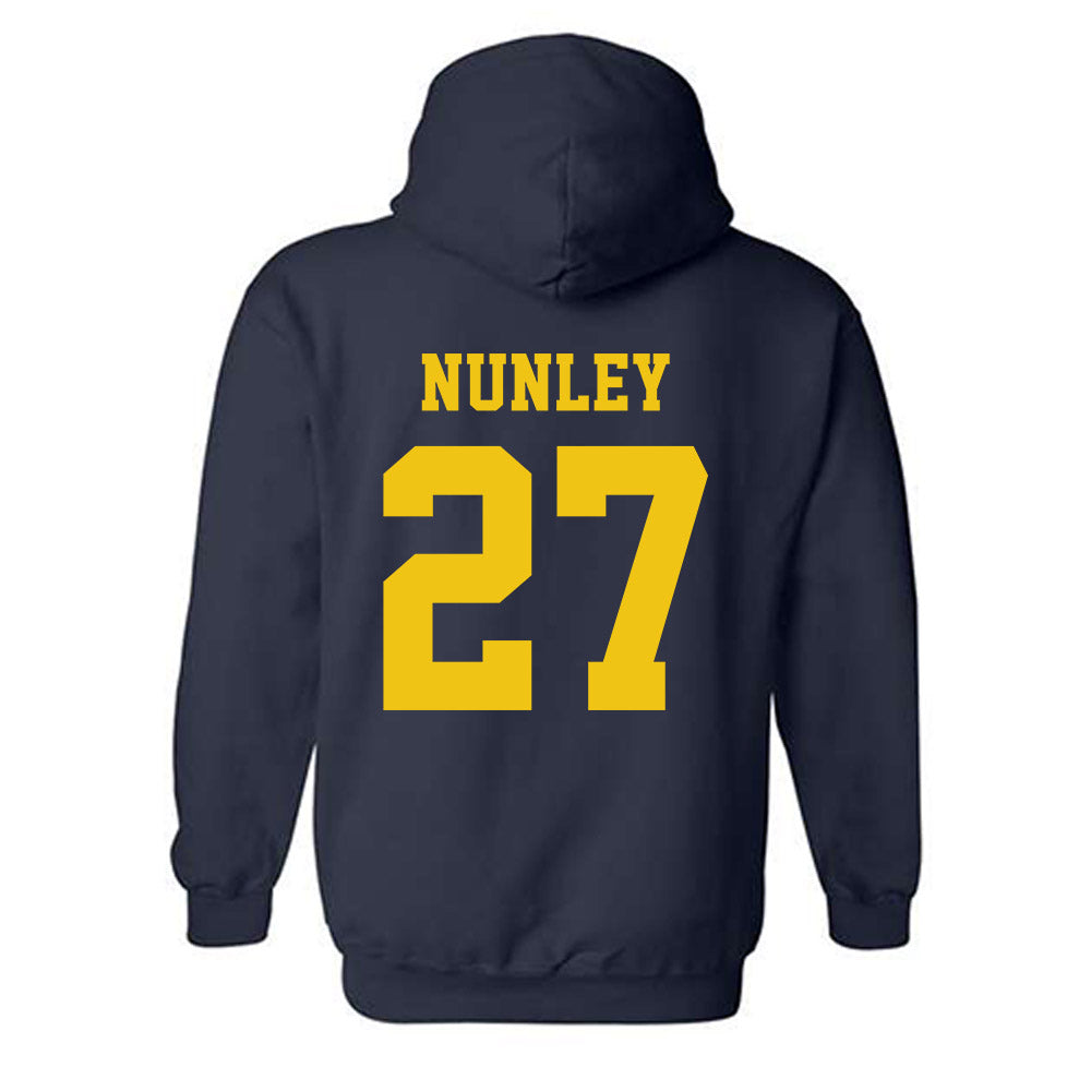 Michigan - NCAA Football : Ernest Nunley - Sports Shersey Hooded Sweatshirt-1