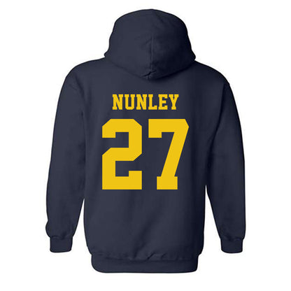 Michigan - NCAA Football : Ernest Nunley - Sports Shersey Hooded Sweatshirt-1