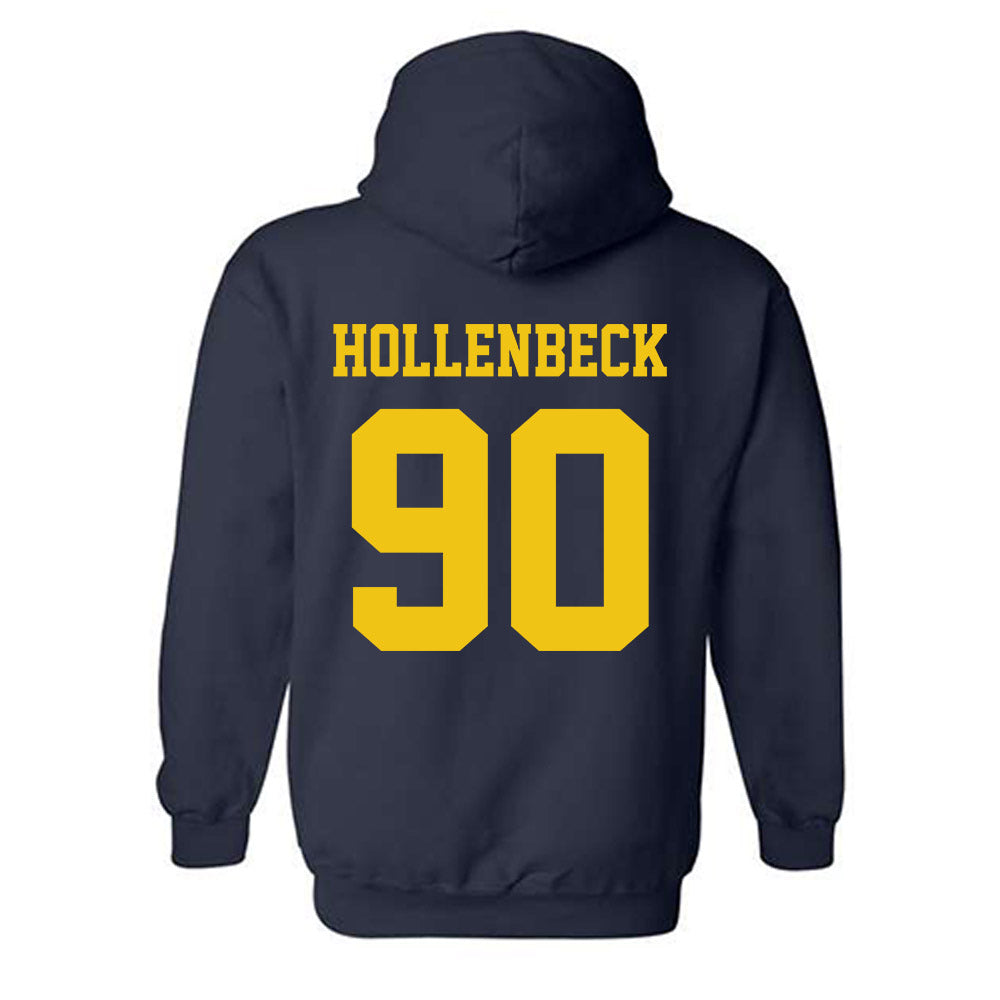 Michigan - NCAA Football : Hudson Hollenbeck - Sports Shersey Hooded Sweatshirt-1