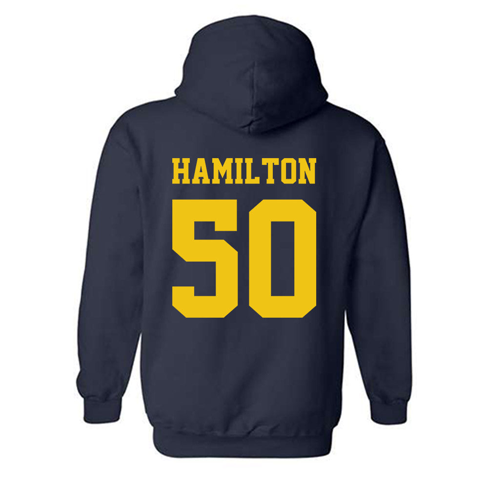 Michigan - NCAA Football : Luke Hamilton - Sports Shersey Hooded Sweatshirt-1