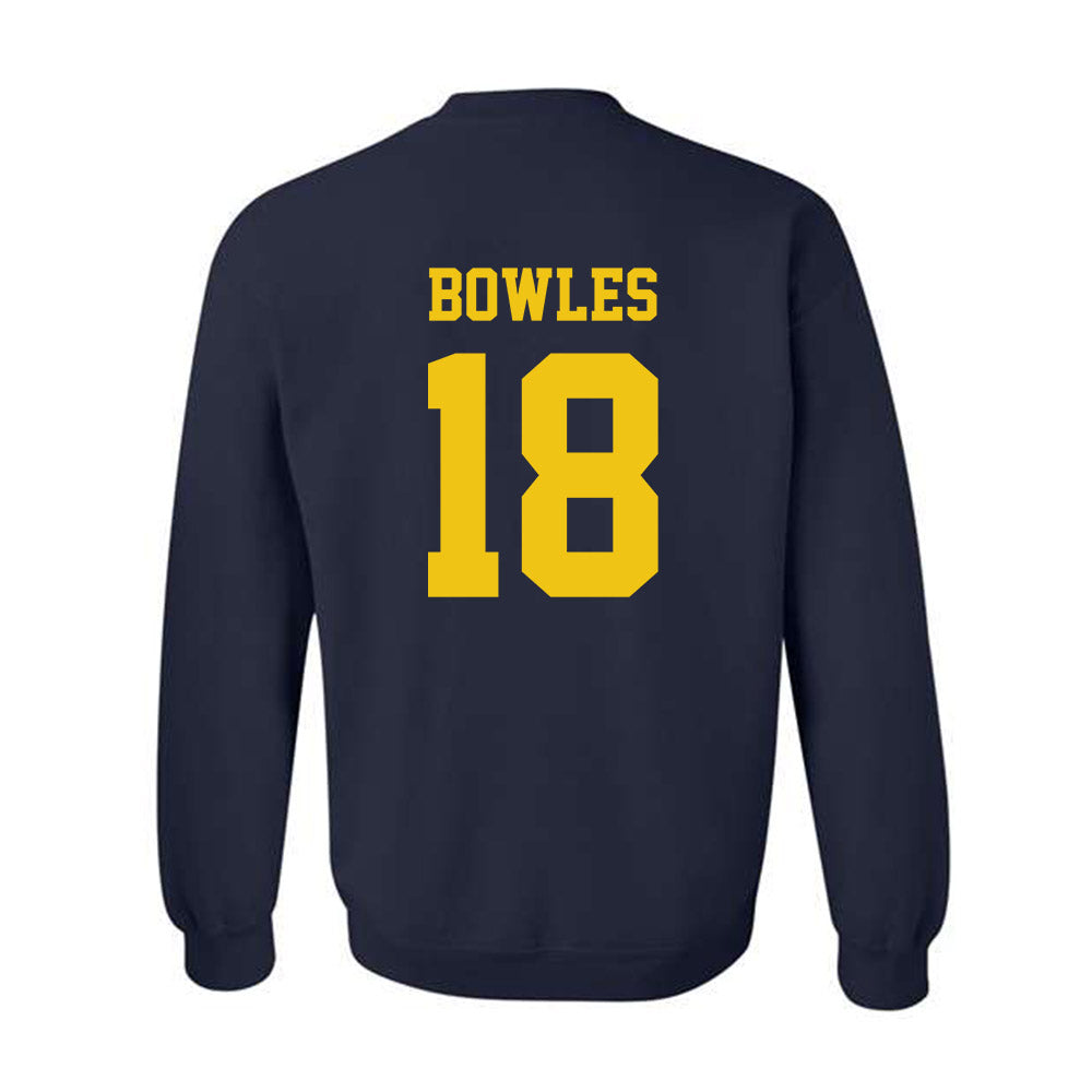 Michigan - NCAA Football : Troy Bowles - Sports Shersey Crewneck Sweatshirt-1