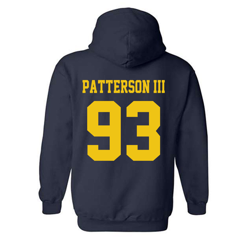 Michigan - NCAA Football : Benny Patterson III - Sports Shersey Hooded Sweatshirt-1