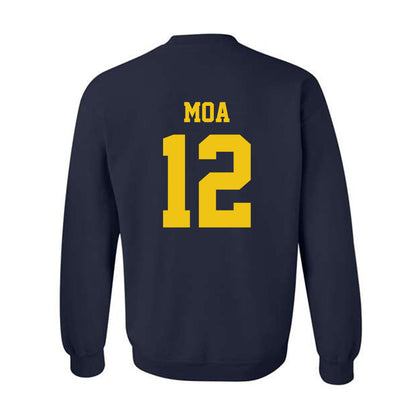 Michigan - NCAA Football : Salesi Moa - Sports Shersey Crewneck Sweatshirt-1