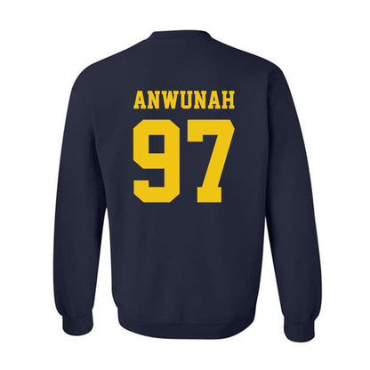 Michigan - NCAA Football : Chibi Anwunah - Sports Shersey Crewneck Sweatshirt-1