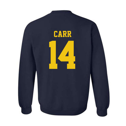 Michigan - NCAA Football : Tommy Carr - Sports Shersey Crewneck Sweatshirt-1