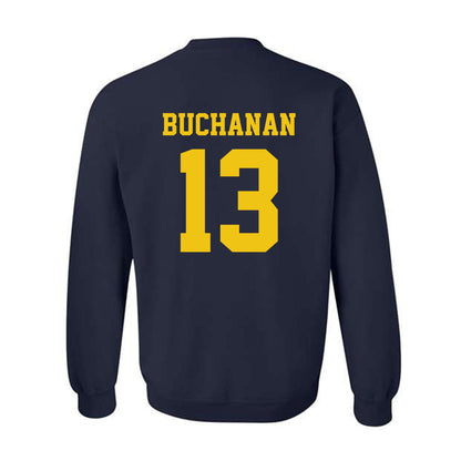 Michigan - NCAA Football : JJ Buchanan - Sports Shersey Crewneck Sweatshirt-1