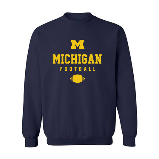 Michigan - NCAA Football : Malakai Lee - Sports Shersey Crewneck Sweatshirt-0