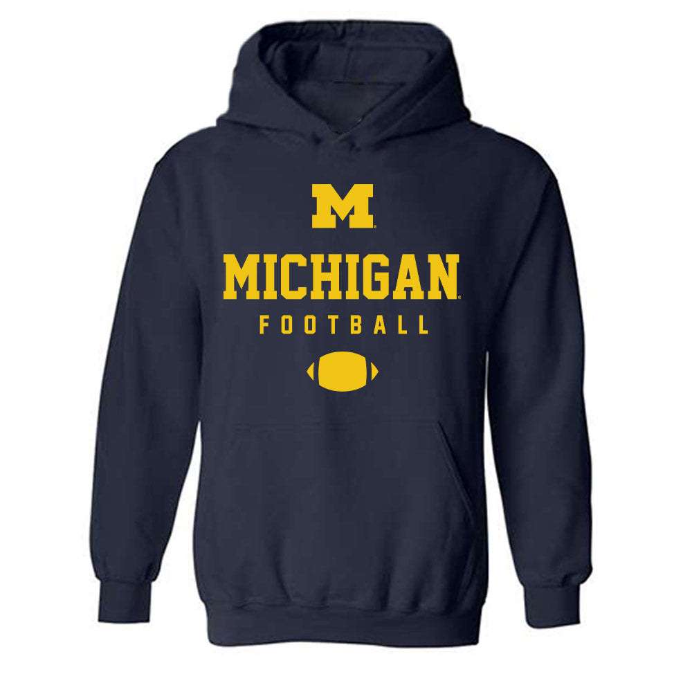Michigan - NCAA Football : Dan Taraboi - Sports Shersey Hooded Sweatshirt-0