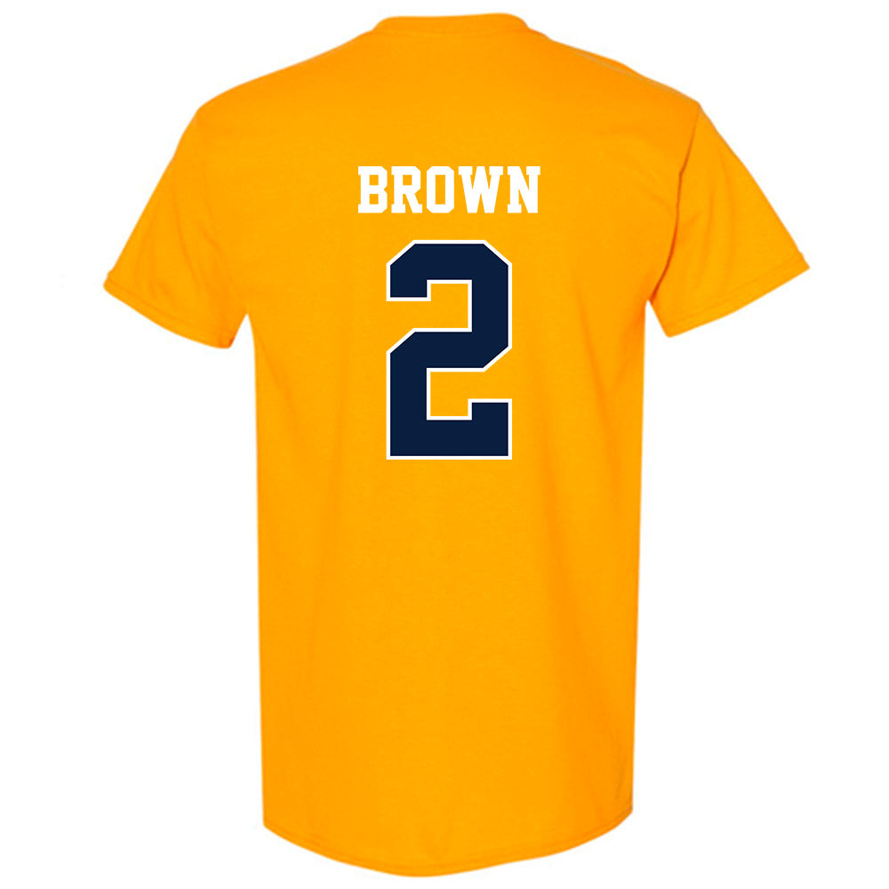 Michigan - NCAA Women's Basketball : Macy Brown - Sports Shersey T-Shirt-1